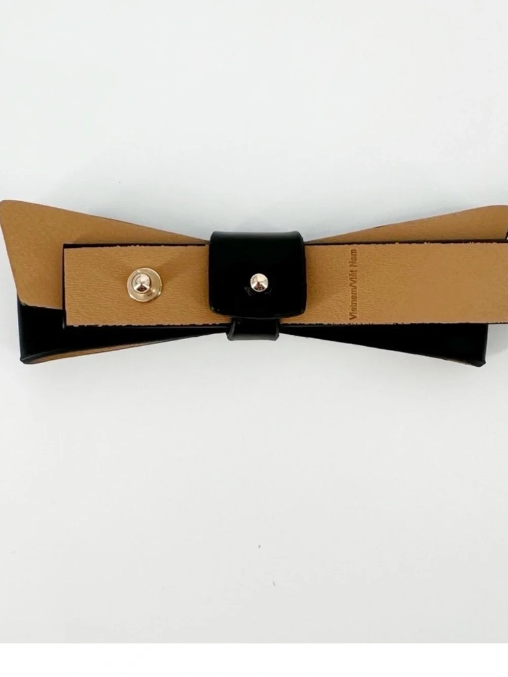 Kate Spade New York Black Bow Belt Gold Spade Size Large